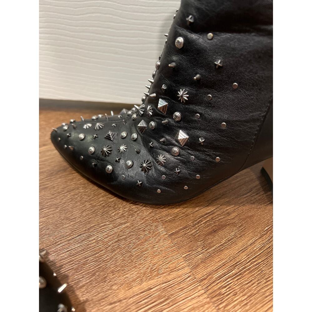 Sam Edelman Hal Studded Bootie in Black Leather Women's 8 - Picture 7 of 10